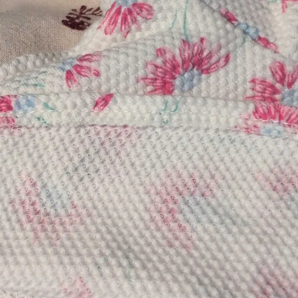 90s Vintage Miniwear Pink & White Floral Infant Girl‎ Dress Bow